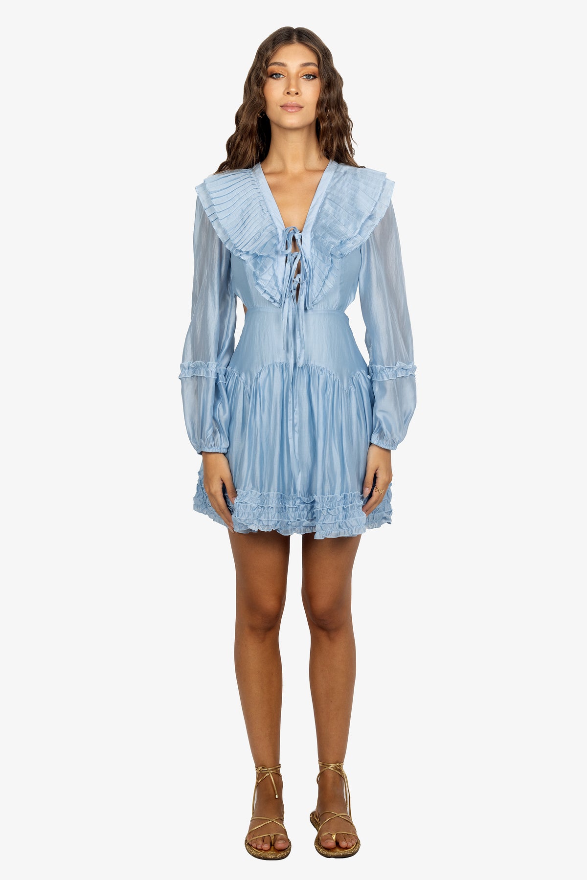 Vestido azul muñeca - Imagen 3