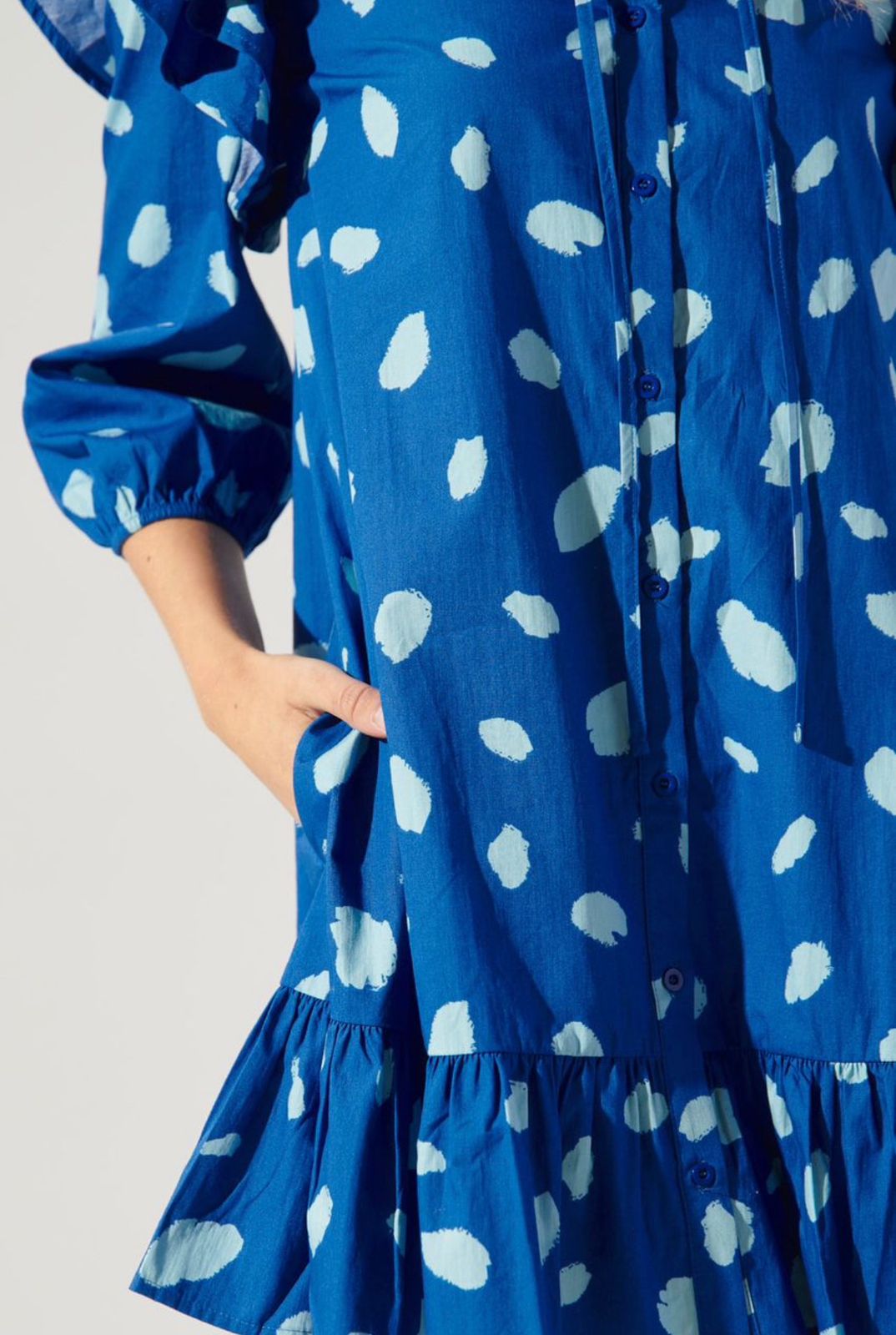 Blue Skies Poplin Mini Dress - Imagen 4
