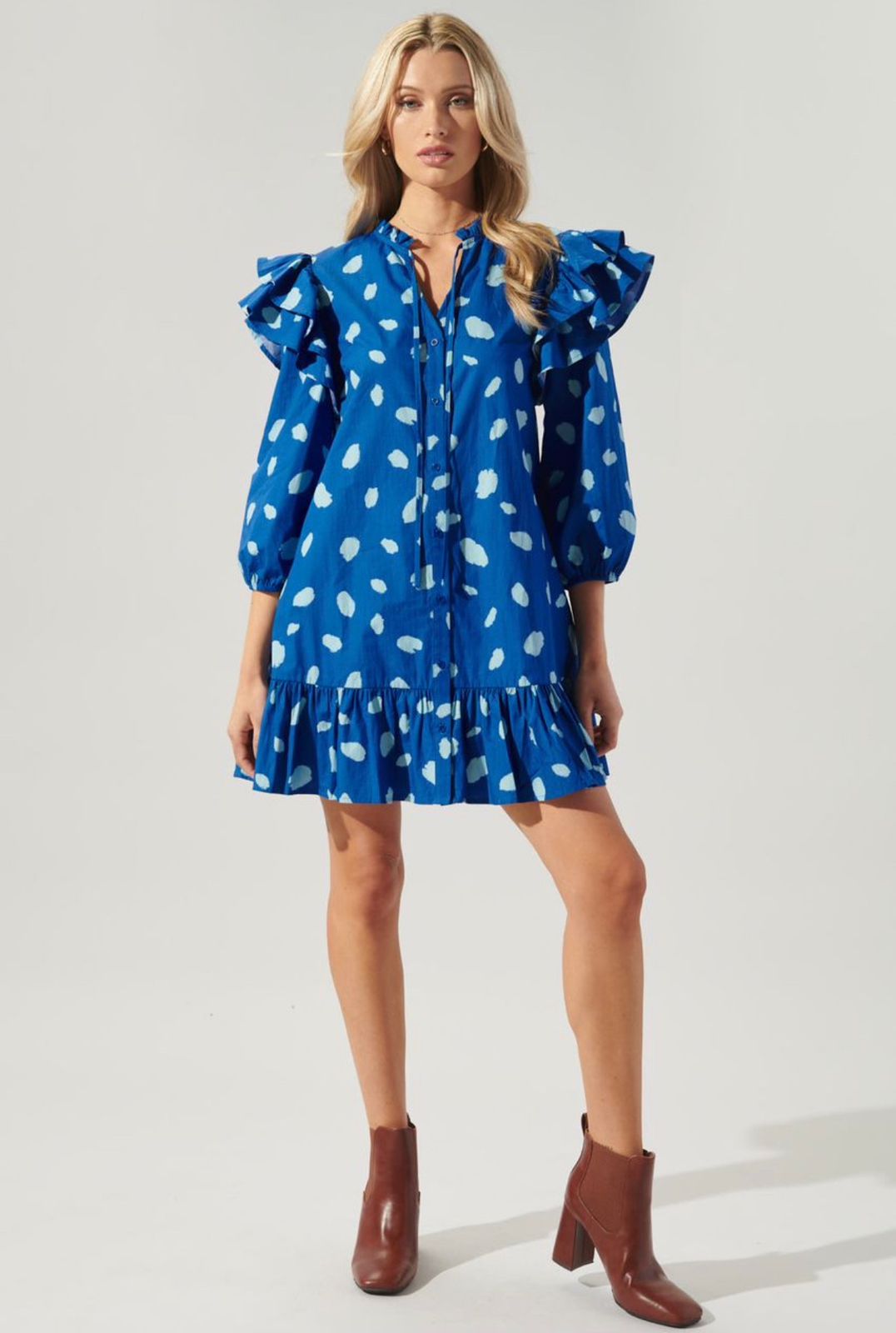 Blue Skies Poplin Mini Dress - Imagen 2