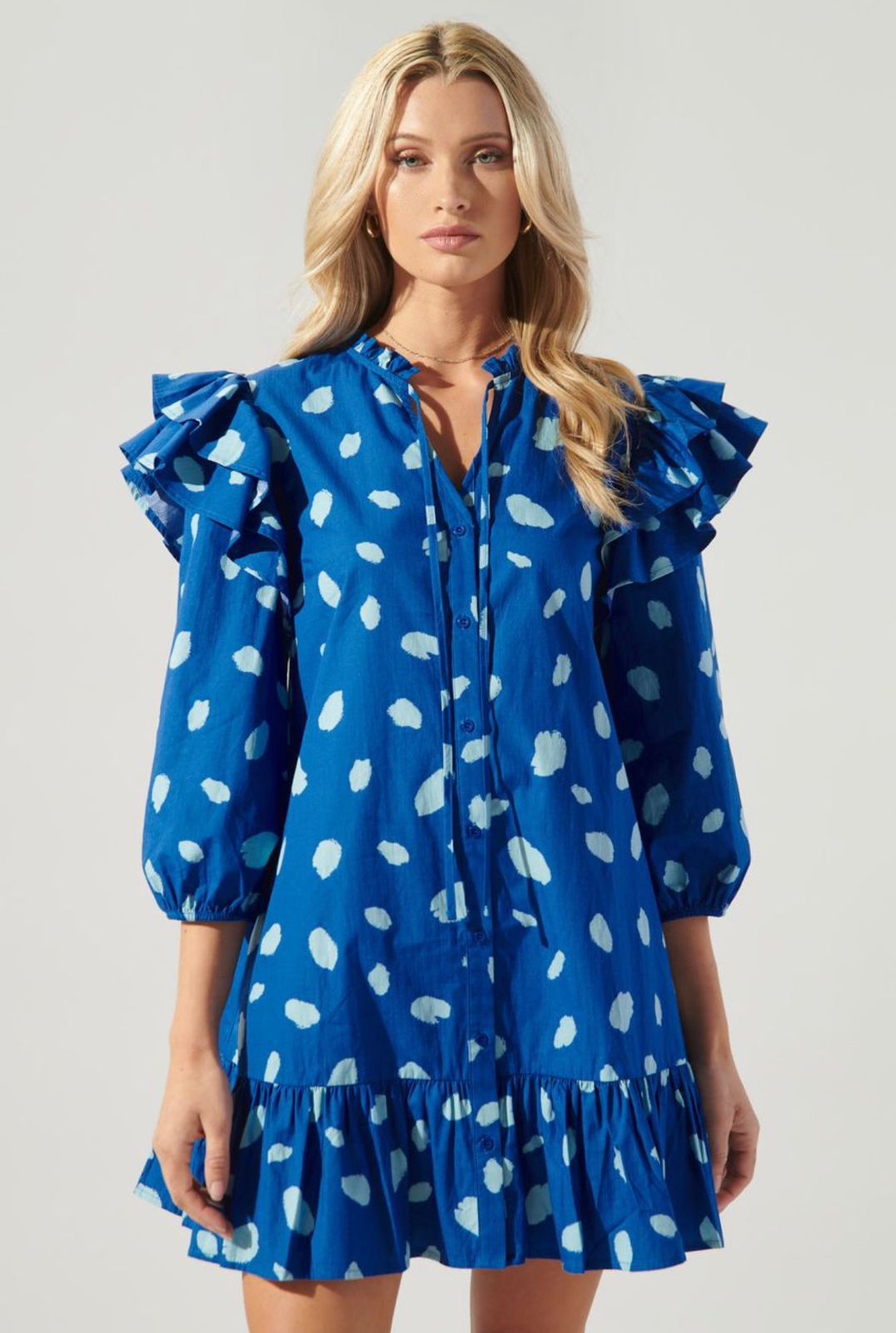 Blue Skies Poplin Mini Dress