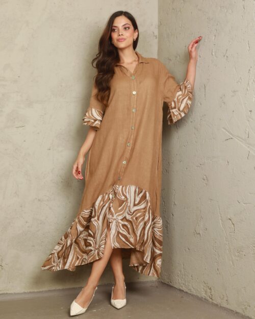 Elena Dress 100% Lino